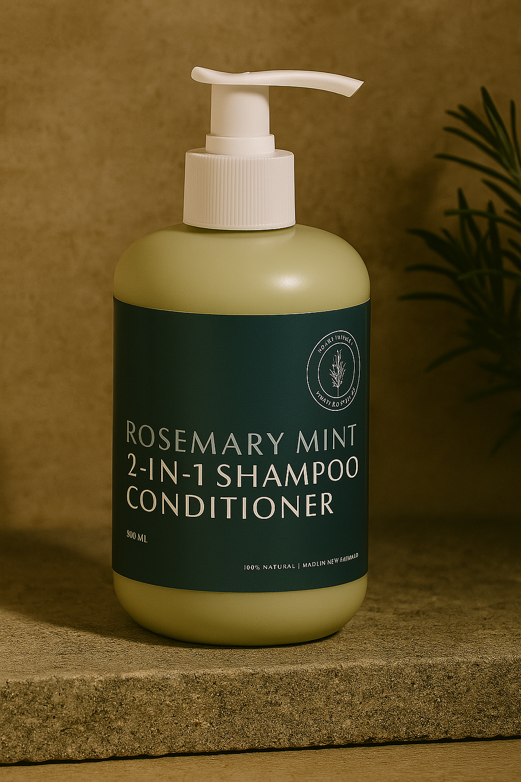 Rosemary and Mint 2-in-1 Shampoo and Conditioner for Hair - 300ml