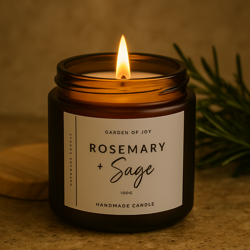 Rosemary & Sage Soy Wax Candle