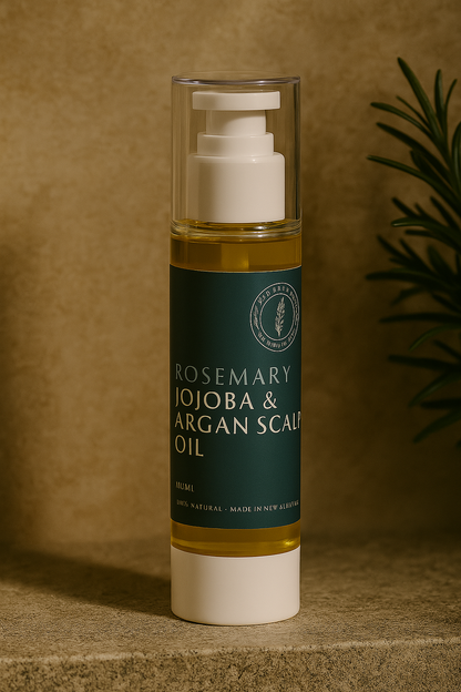 Rosemary Jojoba & Argan Hair Oil – Scalp Health & Nourishment – 100ml – NZ Made