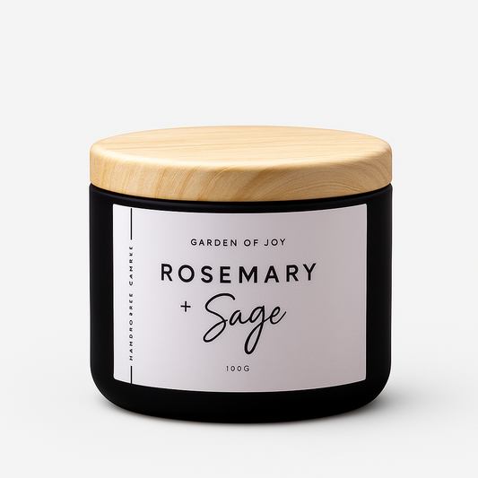 Rosemary & Sage Soy Wax Candle