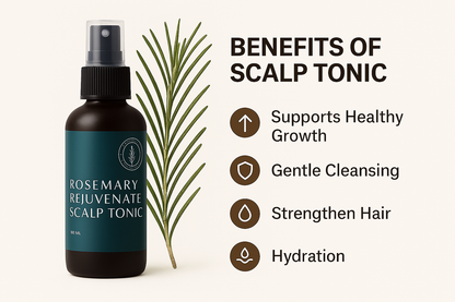 Rosemary Hair Tonic – Natural Scalp Rejuvenation – 100ml – Made in NZ